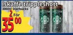 Supergrossen STARBUCKS Iskaffe trippleshott erbjuda