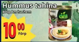 Supergrossen Am hashem Hummus tahina erbjuda
