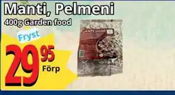 Supergrossen Manti, Pelmeni erbjuda