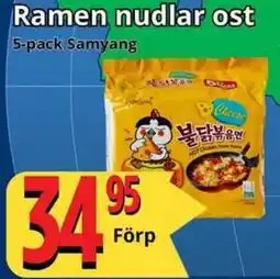 Supergrossen Samyang Ramen nudlar ost erbjuda