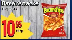 Supergrossen Tasty Baconsnacks erbjuda