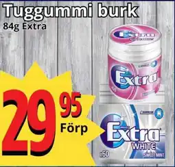 Supergrossen Extra Tuggummi burk erbjuda