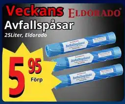 Supergrossen ELDORADO Avfallspåsar erbjuda