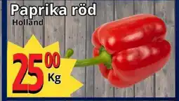 Supergrossen Paprika röd erbjuda