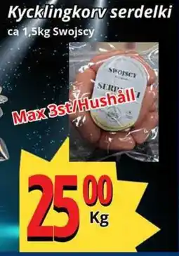 Supergrossen Swojscy Kycklingkorv serdelki erbjuda