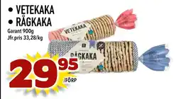 Supergrossen Garant Vetekaka, rågkaka erbjuda