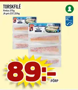 Supergrossen Findus Torskfilé erbjuda