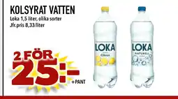 Supergrossen LOKA Kolsyrat vatten erbjuda