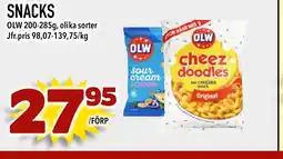 Supergrossen OLW Snacks erbjuda