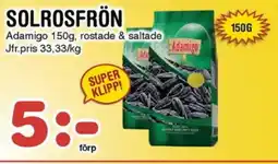 Nya Pulsen Adamigo Solrosfrön erbjuda