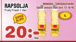 Nya Pulsen Fruity Fresh Rapsolja erbjuda