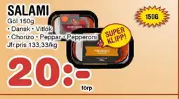 Nya Pulsen Göl Salami erbjuda