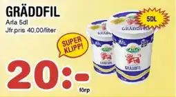 Nya Pulsen Arla Gräddfil erbjuda