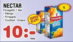 Nya Pulsen Faragello Nectar erbjuda
