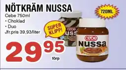 Nya Pulsen Cebe Nötkräm nussa erbjuda
