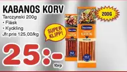 Nya Pulsen Tarczynski Kabanos korv erbjuda