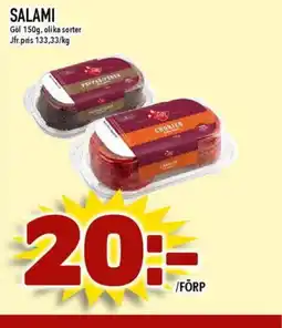 Nya Pulsen Göl Salami erbjuda