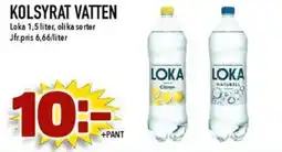 Nya Pulsen LOKA Kolsyrat vatten erbjuda