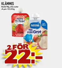 Din Mat NESTLÉ Klämmis erbjuda