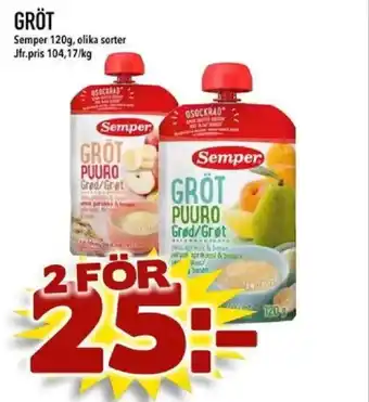Din Mat SEMPER Gröt erbjuda