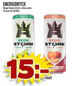 Din Mat REIGN STORM Energidryck erbjuda