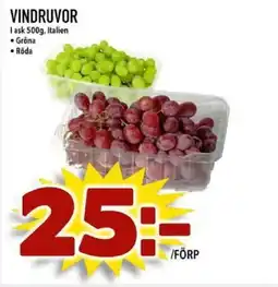 Din Mat Vindruvor erbjuda