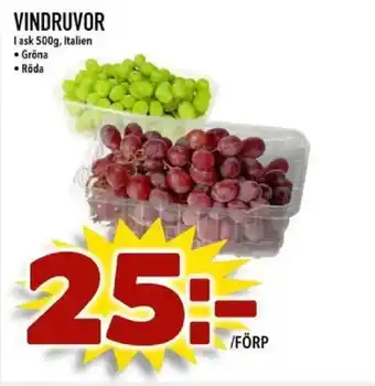 Din Mat Vindruvor erbjuda