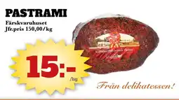 Bonum Matmarknad Pastrami erbjuda