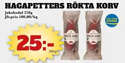 Bonum Matmarknad JAKOBSDAL Hagapetters rökta korv erbjuda