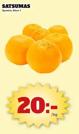 Bonum Matmarknad Satsumas erbjuda