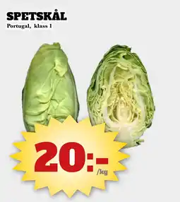 Bonum Matmarknad Spetskål erbjuda