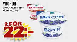 Bonum Matmarknad BÄRRY Yoghurt erbjuda