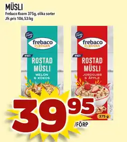 Bonum Matmarknad FREBACO KVARN Müsli erbjuda