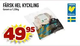 Bonum Matmarknad GARANT Färsk hel kyckling erbjuda