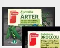 Bonum Matmarknad FINDUS Ärter erbjuda