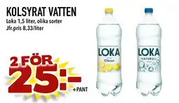 Bonum Matmarknad LOKA Kolsyrat vatten erbjuda
