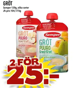 Bonum Matmarknad SEMPER Gröt erbjuda