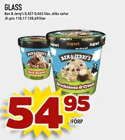 Bonum Matmarknad BEN & JERRY'S Glass erbjuda