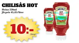 Bonum Matmarknad HEINZ Chilisås hot erbjuda