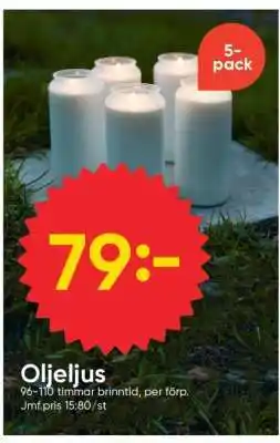 DollarStore Oljeljus erbjuda