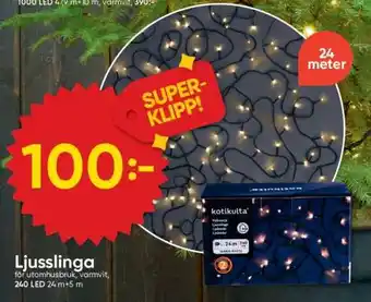 DollarStore Ljusslinga erbjuda