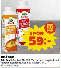 Coop Grädde erbjuda