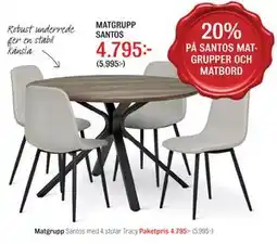 Mio MATGRUPP SANTOS, SEK 4795 erbjuda