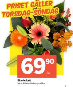 Coop Extra Blombukett, SEK 69.9 erbjuda