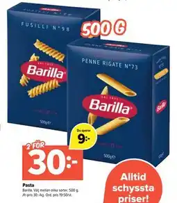 Coop Extra Pasta, SEK 30 erbjuda
