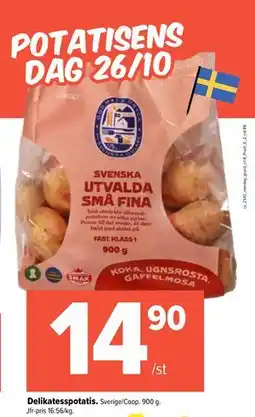Coop Extra Delikatesspotatis, SEK 14.9 erbjuda