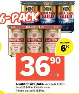 Coop Extra Alkoholfri öl 6-pack., SEK 36.9 erbjuda