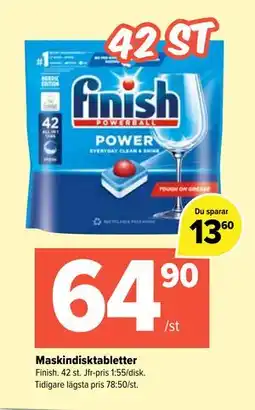 Coop Extra Maskindisktabletter, SEK 64.9 erbjuda