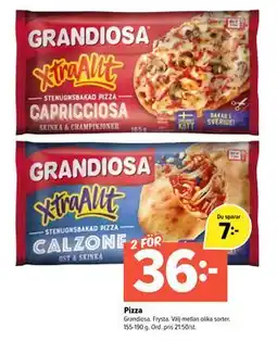 Coop Extra Pizza, SEK 36 erbjuda