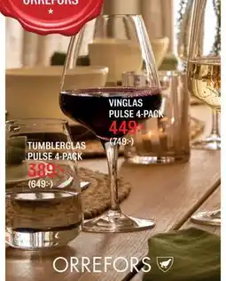 Mio VINGLAS PULSE 4-PACK, SEK 449 erbjuda